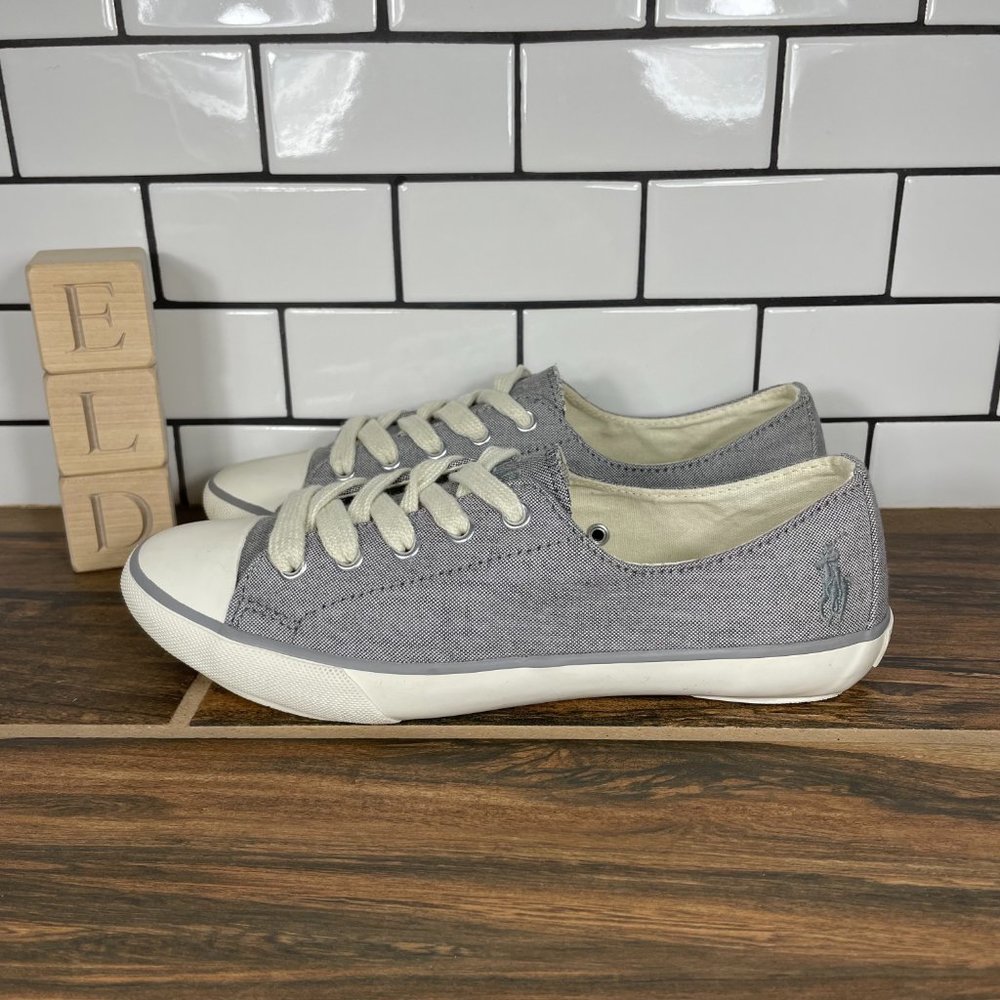 Polo by Ralph Lauren Parnell Women's Size 6 Shoes Gray Casual Comfort Sneaker